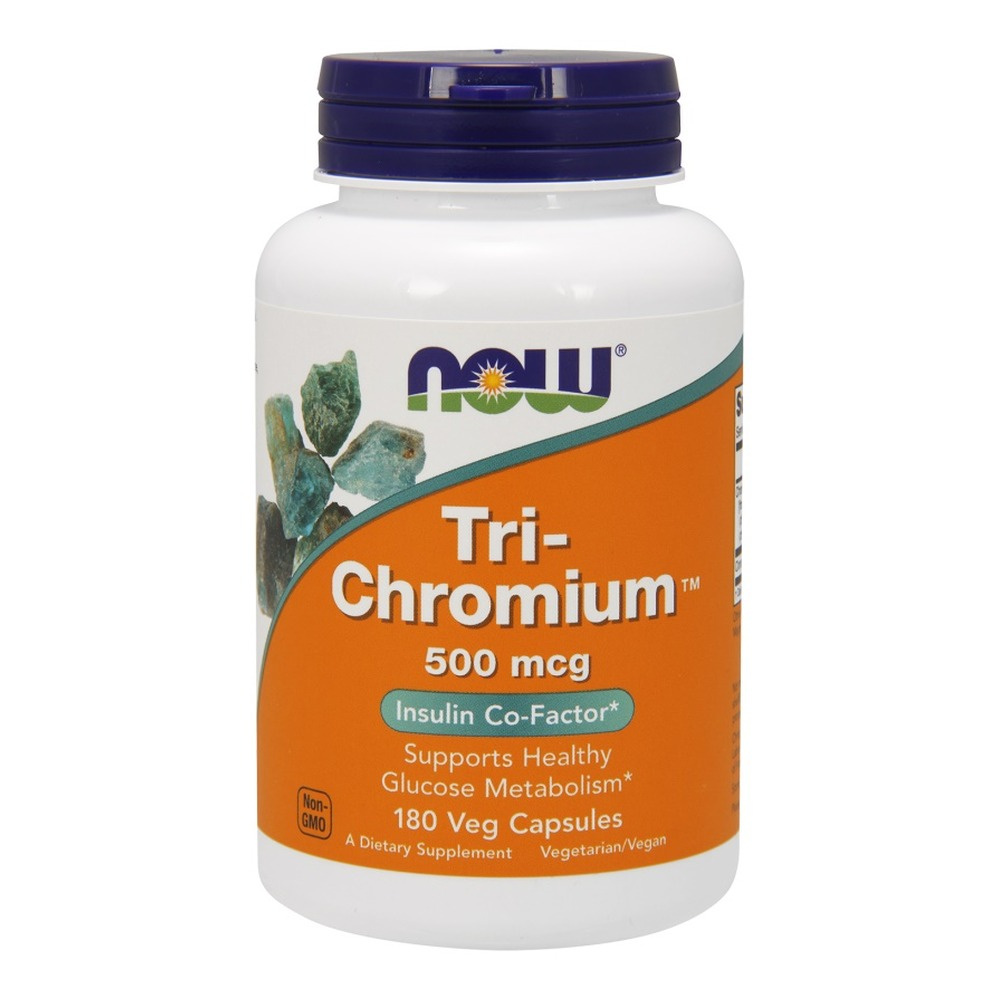 Now Foods Tri-Chromium 500mcg 180 Kapsułek