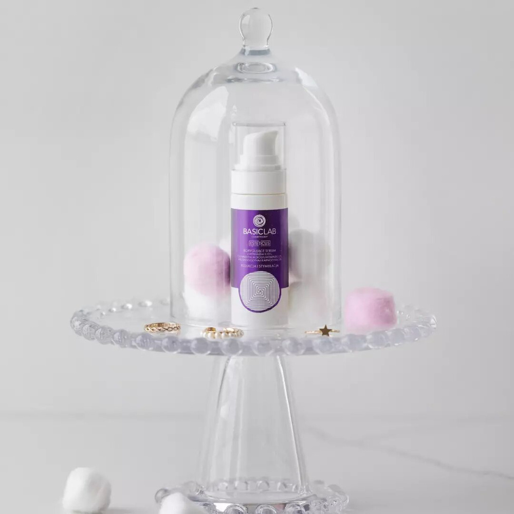 BasicLab Korygujące Serum z Retinalem 0,15% Czynnikiem Wzrostu Kompleks 2% Fitosfingozyną i Karnozyną 2.0 Redukcja i Stymulacja dla Skóry Problematycznej na Noc 30ml