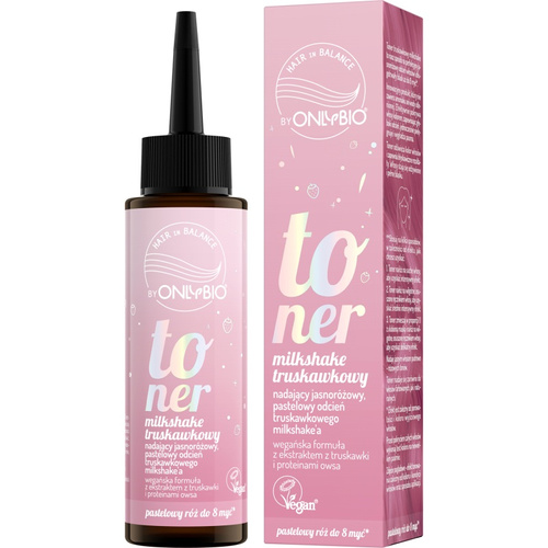 OnlyBio Hair in Balance Strawberry Milkshake Hair Toner 100ml