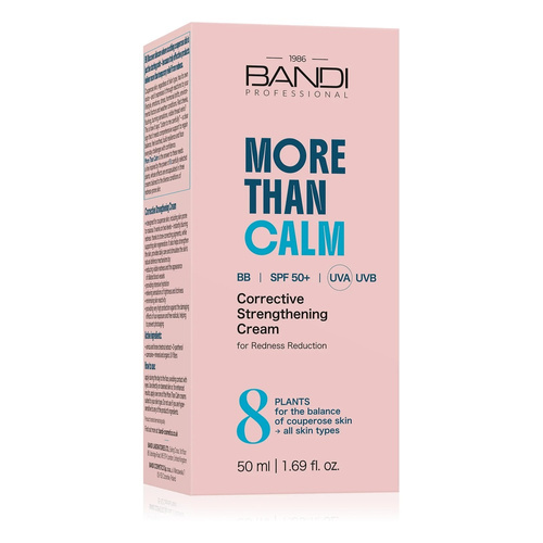 Bandi More Than Calm Korekcyjno-Wzmacniający Krem BB Do Redukcji Zaczerwienień SPF 50+ 30ml