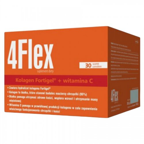 4Flex Kolagen Regeneracja Elementów Stawu Utrzymanie Masy Mięśniowej 30 Saszetek