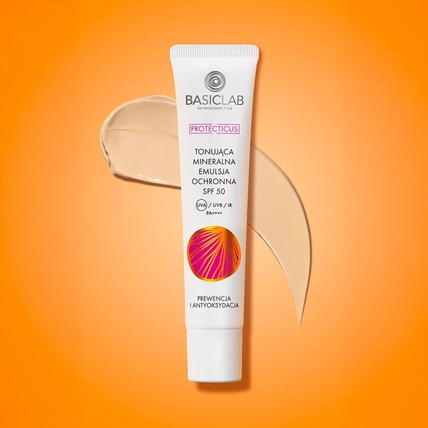 BasicLab Koloryzująca Emulsja Ochronna SPF 50 40ml