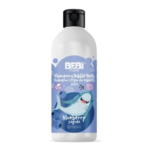 Barwa Bebi Kids Shampoo and Bath Liquid 2in1 Berry for Children from 1 Year of Age 500ml