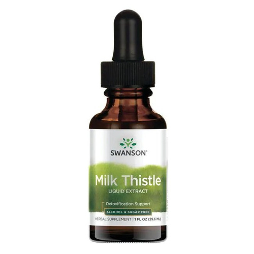 Swanson Milk Thistle Liquid Extract Ostropest Plamisty Płyn 29ml