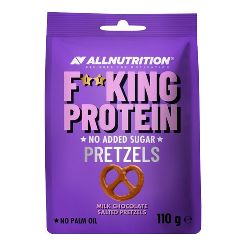 Allnutrition Fitking Protein Pretzels in Milk Chocolate with Salt 110g