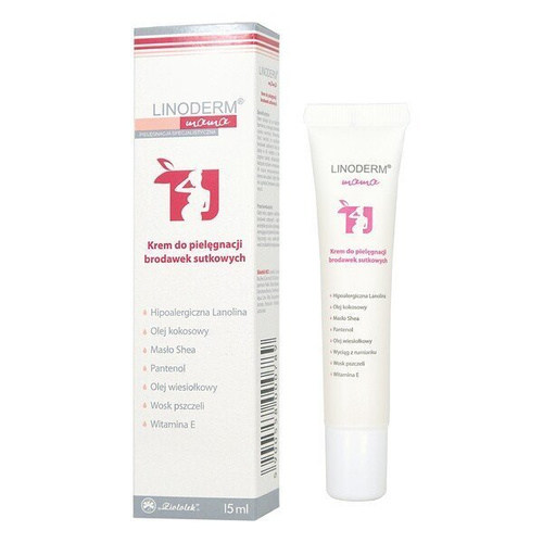 Linoderm Mama, Krem do pielęgnacji brodawek sutkowych, 15ml