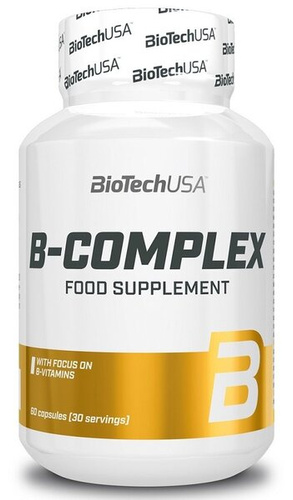 BioTechUSA B-Complex Na Energię Skórę Włosy i Paznokcie 60 Kapsułek