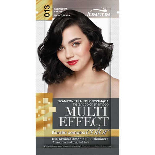 JOANNA MULTI COLOR Szamponetka /013/ koloryzująca Hebanowa czerń 1szt