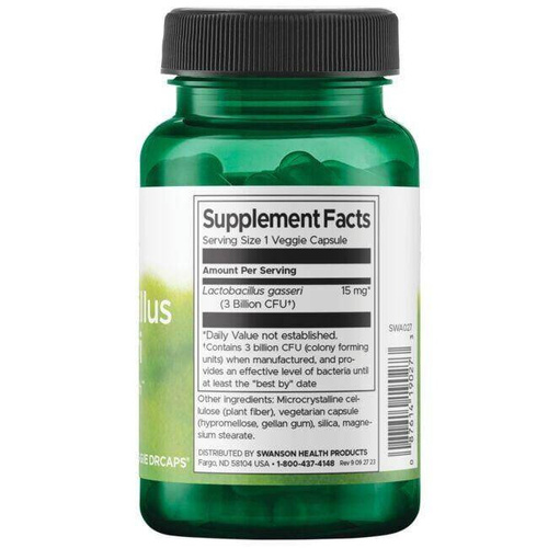 Swanson Lactobacillus Gasseri 60 Vcapsules
