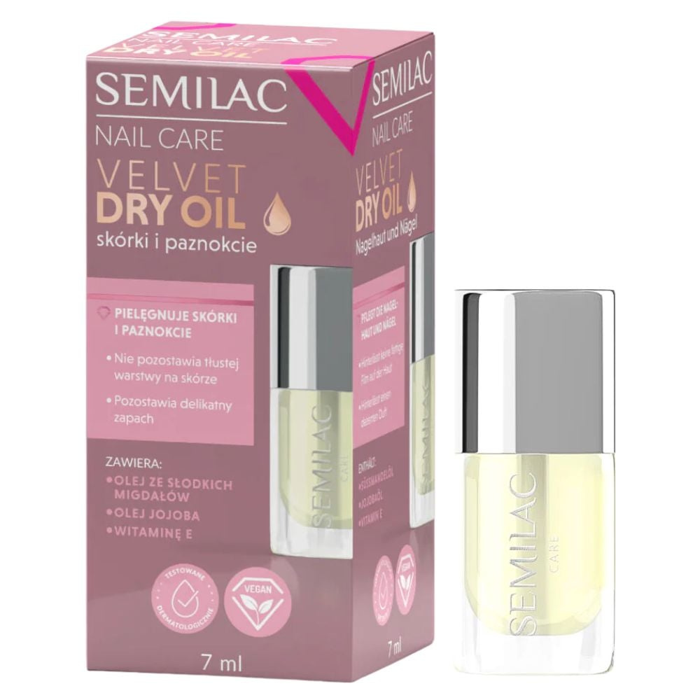 Semilac Velvet Dry Oil Olejek do Paznokci 7ml