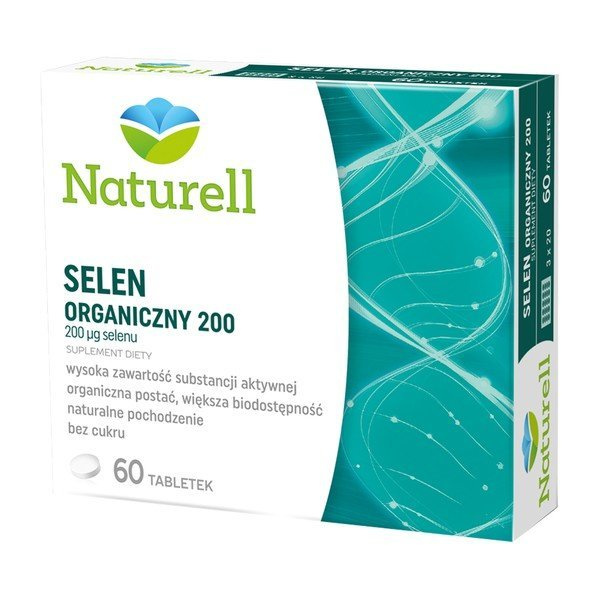Naturell Selen Organiczny 200, 60 tabletek.