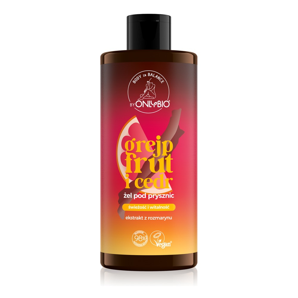 OnlyBio Body in Balance Żel pod Prysznic Cedr i grejpfrut 300ml