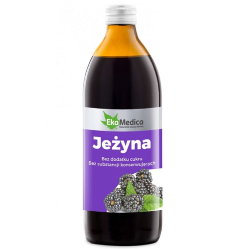 EkaMedica 100% Sok Jeżyna bez Dodatku Cukru 500ml