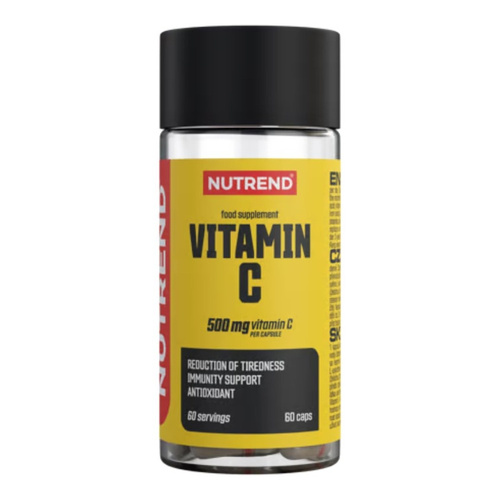 Nutrend Vitamin C 500mg for Immunity Support and Collagen Production 60 Caps