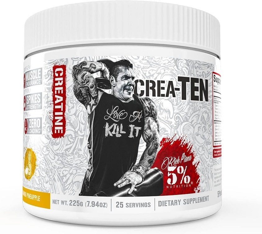5% Nutrition Crea-TEN Legendary Series Mango Pineapple Creatine Blend For Strength and Muscle Pump 225g