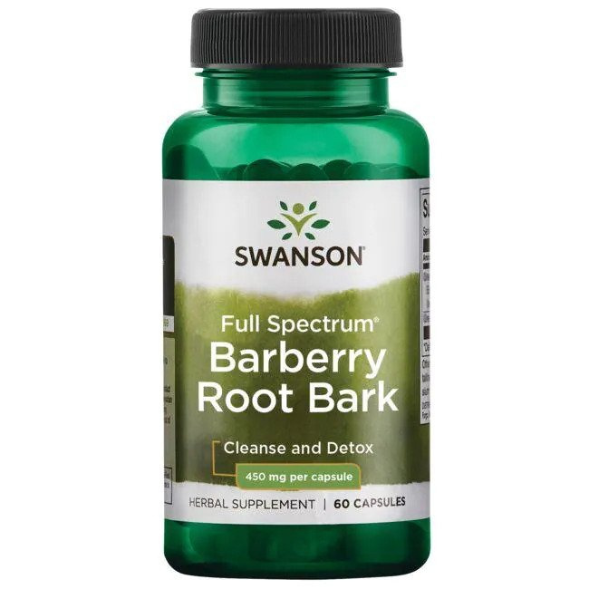 Swanson Full Spectrum Barberry Root Bark 450mg 60 Capsules