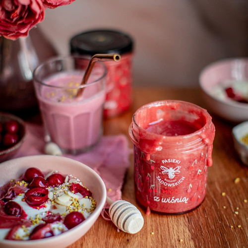 Pasieki Sadowskich Miód z Wiśnią 430g