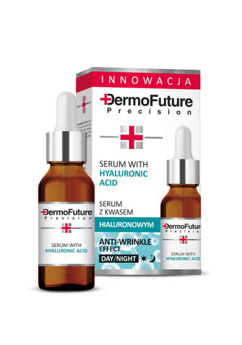 Dermofuture Przeciwzmarszczkowe Serum do Twarzy z Kwasem Hialuronowym na Dzień i na Noc 20ml