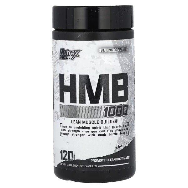 Nutrex HMB 1000 for Muscle Recovery and Protection 120 Capsules