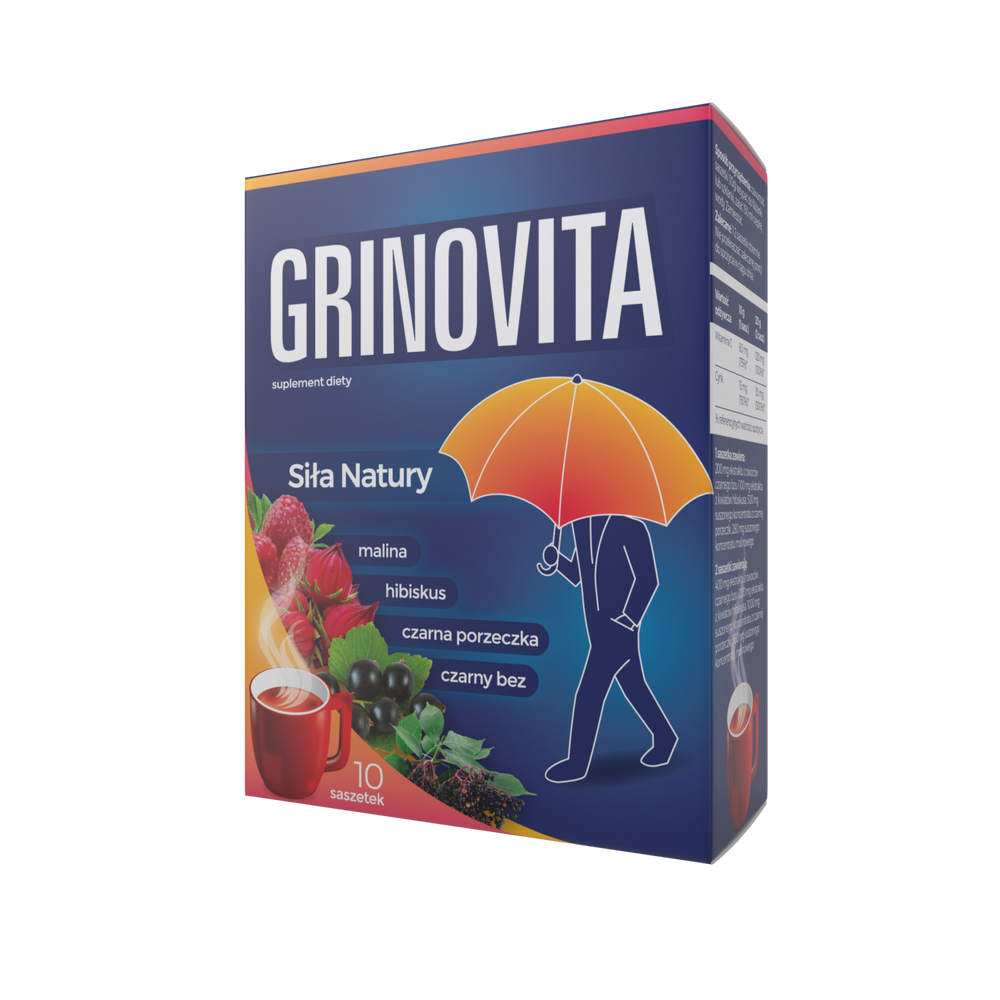 Grinovita Source of Vitamin C and Zinc for Strengthening Body 10 Sachets