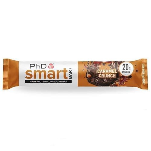 PhD Smart Wysokobiałkowy Baton o Niskiej Zawartości Cukru Caramel Crunch 64g