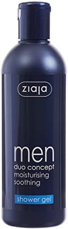 Ziaja Men Duo Concept Moisturizing Soothing Shower Gel for All Skin Types Vegan 300ml