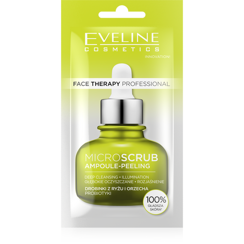 Eveline Face Therapy Professional Ampoule-Peeling Kremowy Peeling Drobnoziarnisty 8ml