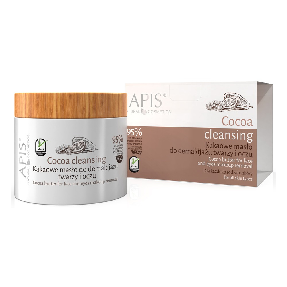 Apis Cocoa Cleansing Kakaowe Masło do Demakijażu Twarzy i Oczu dla każdego Rodzaju Skóry 40g
