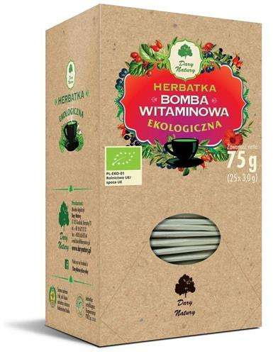 Dary Natury Ekologiczna Herbatka Bomba Witaminowa Zwierająca Witaminy i Składniki Mineralne 75g