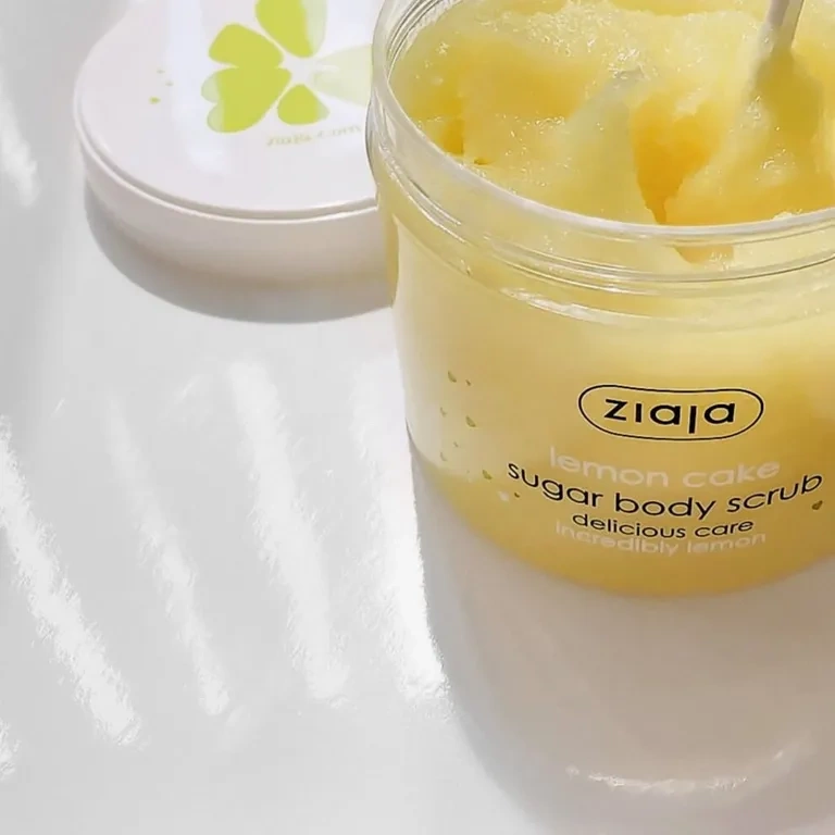 Ziaja Caramelized Sugar Peeling Lemon Cake Smoothes Skin Vegan 300ml
