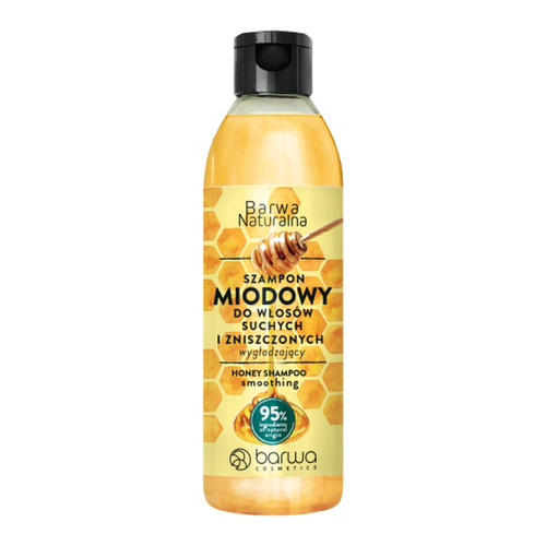 Barwa Naturalna Wygładzający Miodowy Szampon dla Włosów Suchych i Zniszczonych 300ml