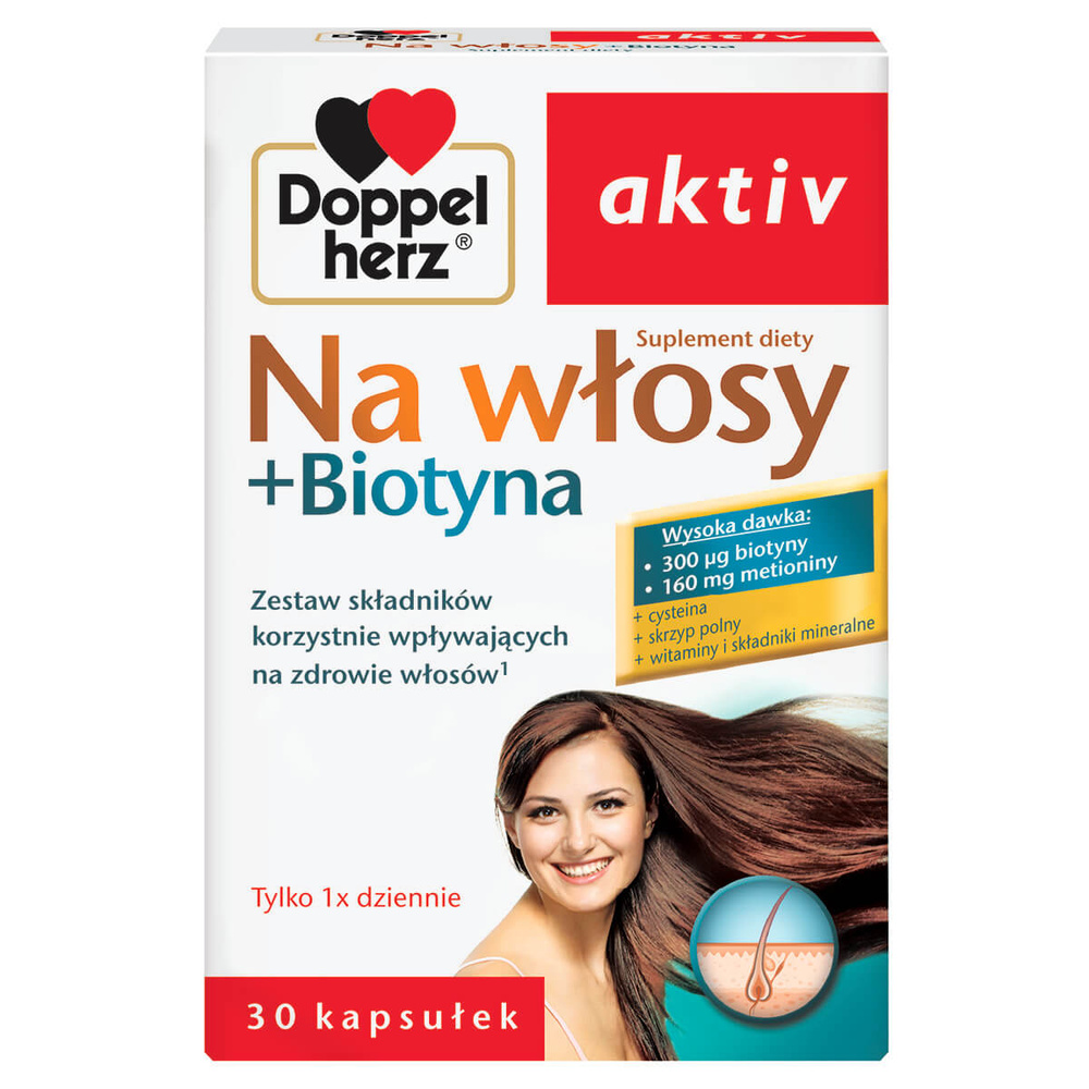 Doppelherz Aktiv for Hair + Biotin 30 Capsules