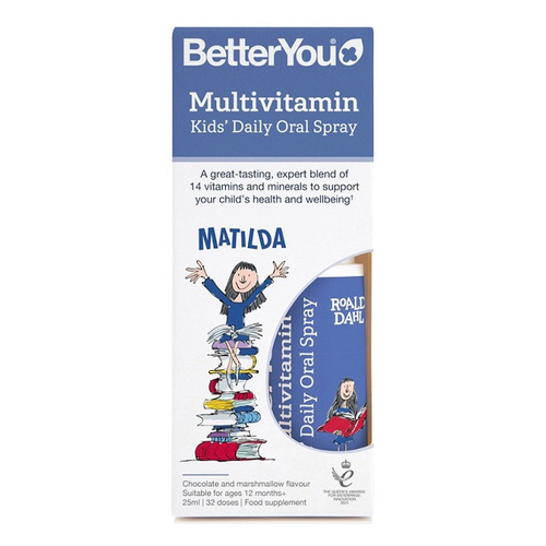 BetterYou Multivitamin Kids' Daily Oral Spray, Chocolate and Marshmallow 25ml