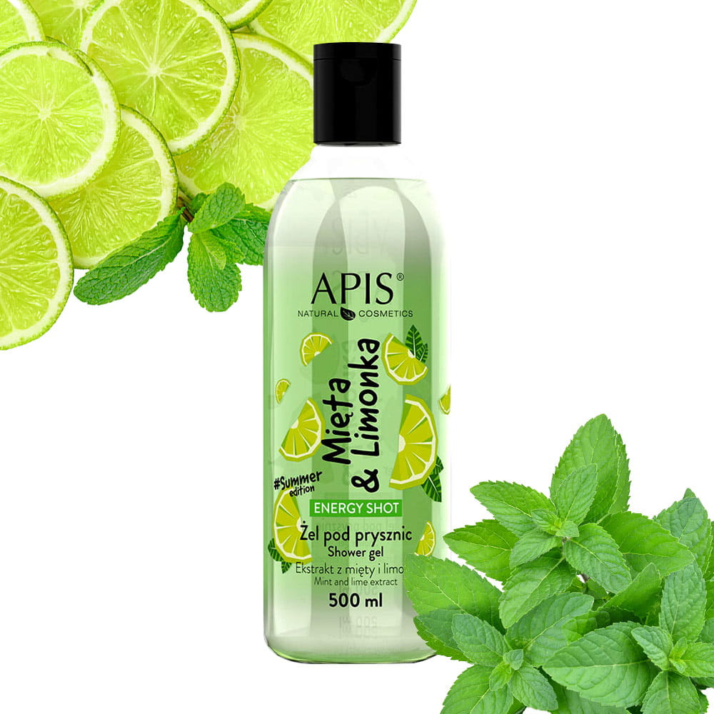Apis Energy Shot Shower Gel Mint & Lime Summer Edition 500ml