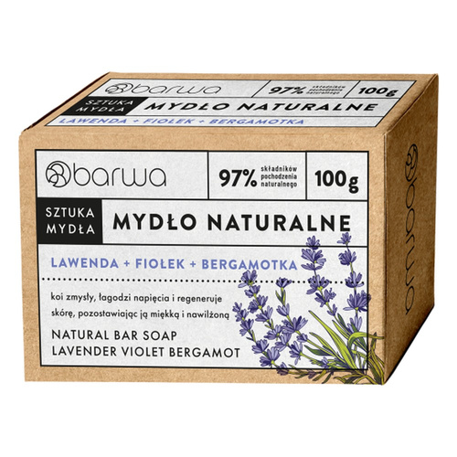 Barwa Naturalne Mydło w Kostce Lawenda 100g