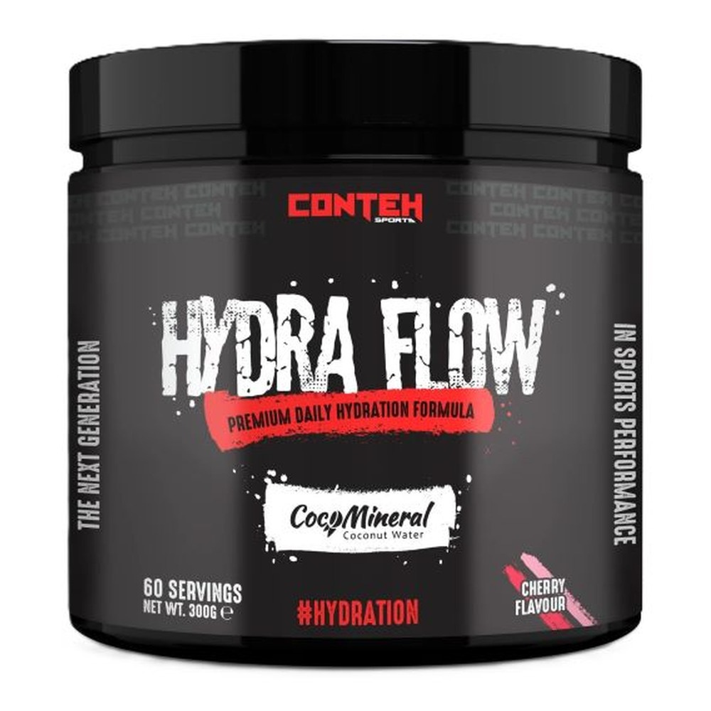 Conteh Sports Hydra Flow Cherry Hydration Powder For Electrolyte Replenishment 300g
