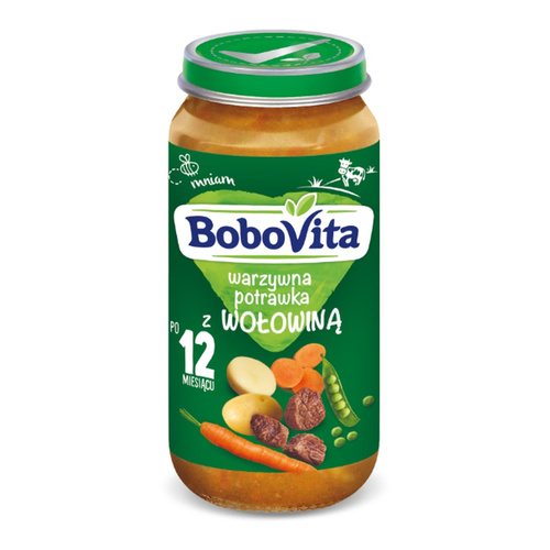 BoboVita Warzywna Potrawka z Wołowiną po 12. miesiącu 250g