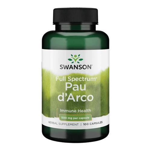 Swanson Full Spectrum Pau d'Arco 500mg 100 Capsules