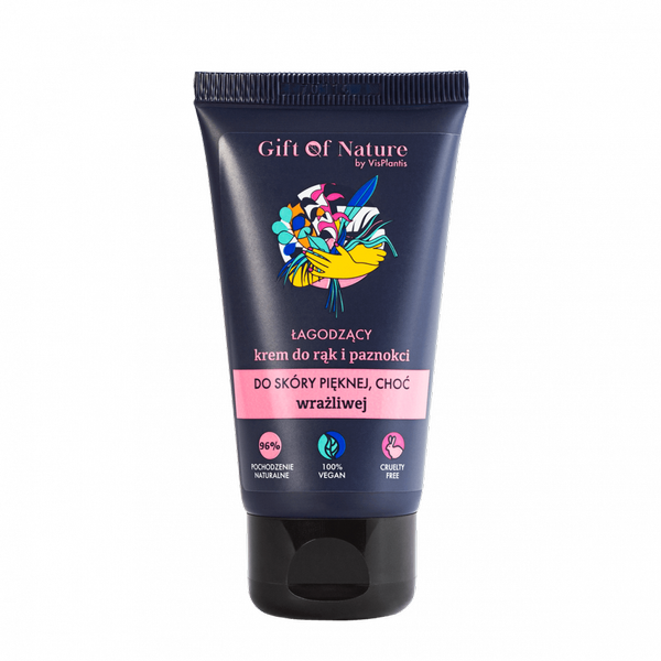 Gift of Nature Łagodzący Krem Do Rąk I Paznokci Do Skóry Wrażliwej Czarnuszka 50ml