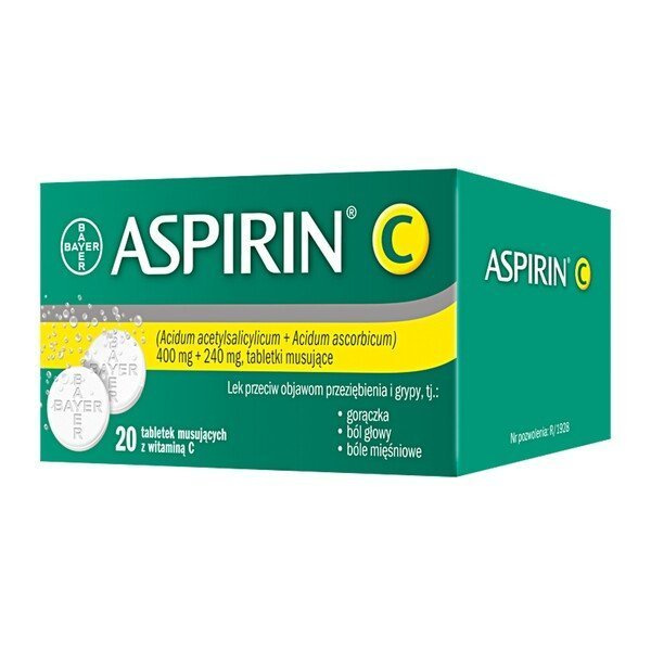 Aspirin C, tabletki musujące 20szt