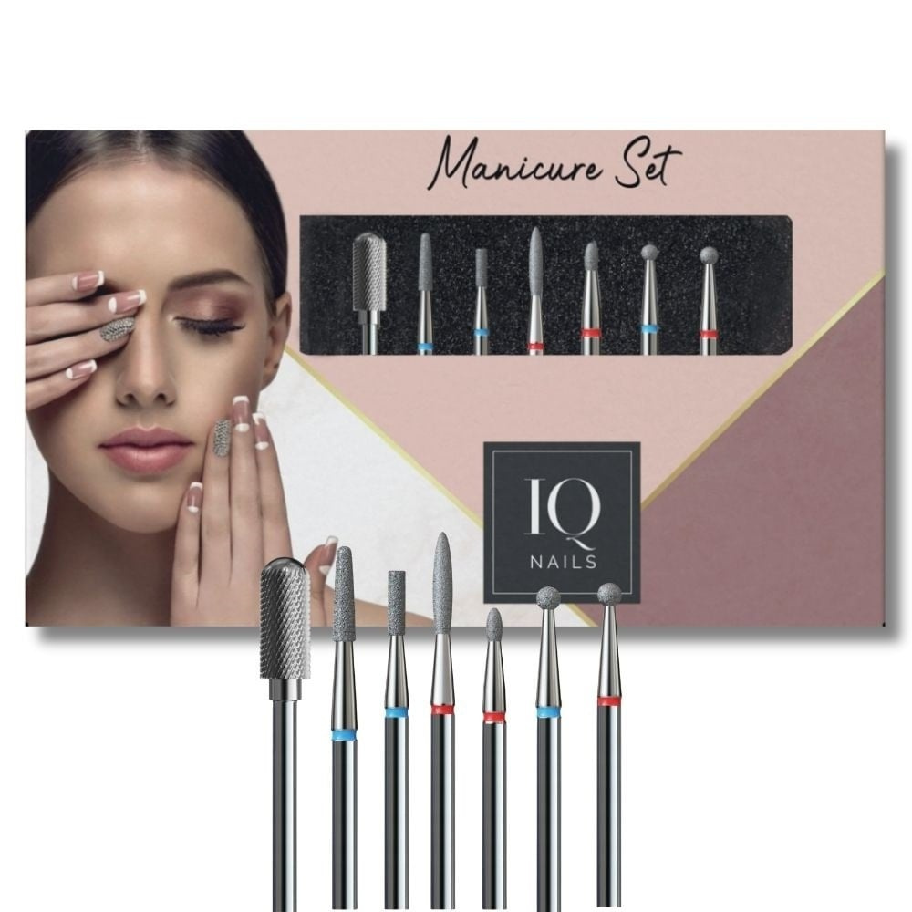 IQ Nails MANI 5 Zestaw Frezów Diamentowych 7szt