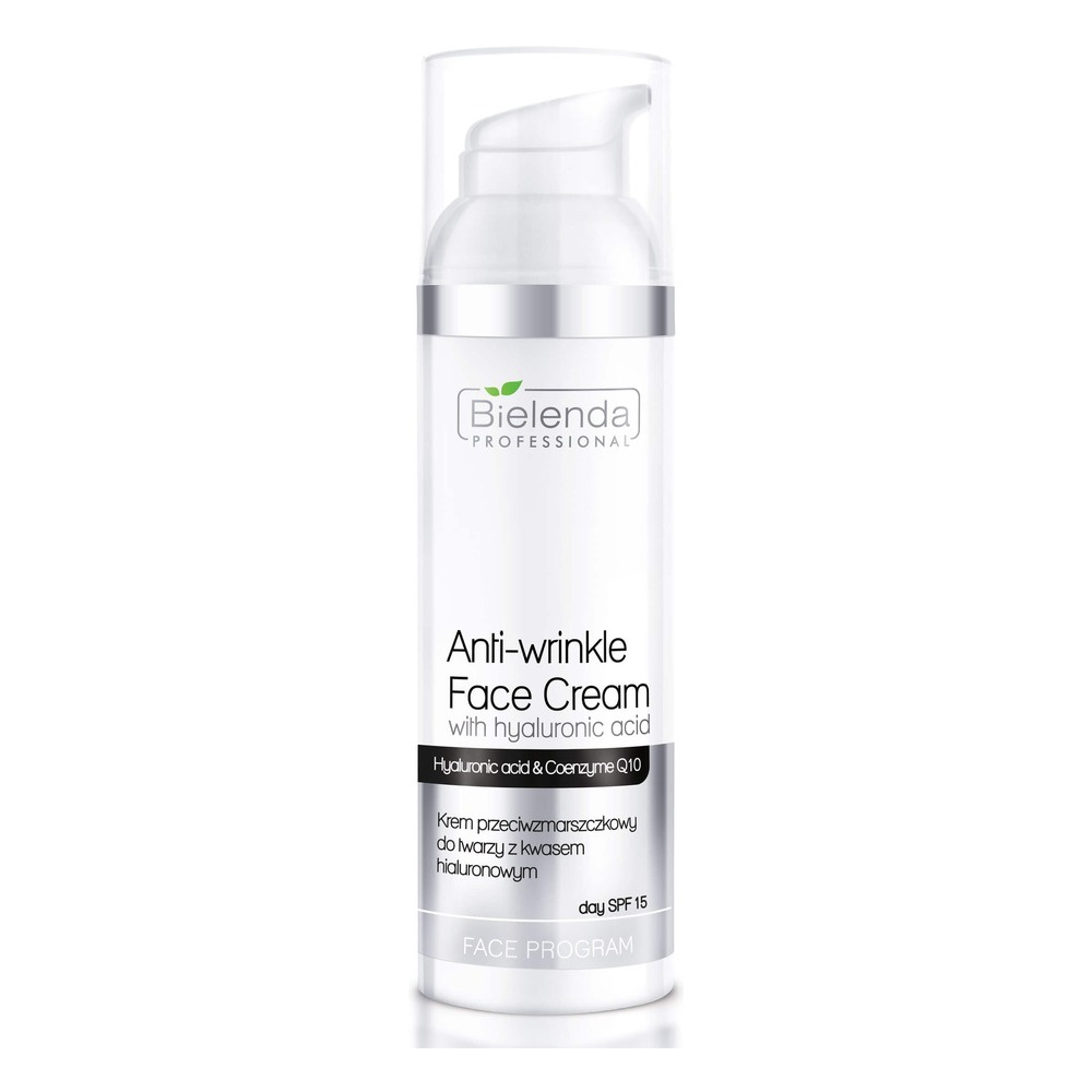 Bielenda Professional Anti-Wrinkle Face Cream with Hyaluronic Acid SPF 15  100ml