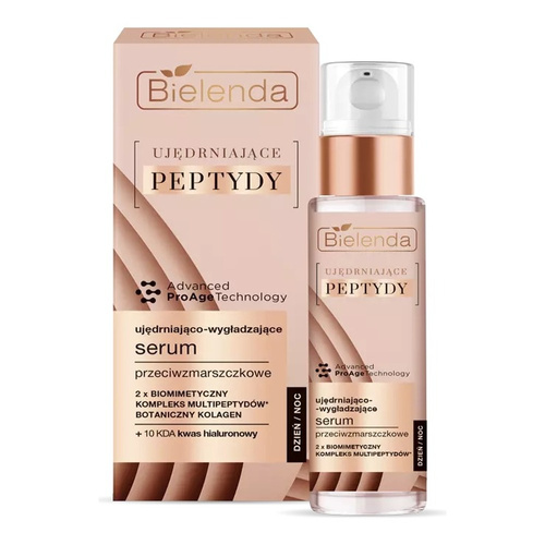 Bielenda Ujędrniające Peptydy Ujędrniająco-Wygładzające Serum Przeciwzmarszczkowe na Dzień i na Noc 30ml