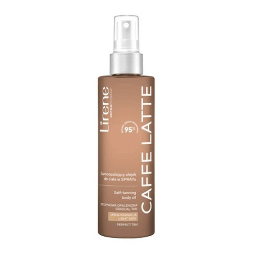 Lirene Perfect Tan Vegan Self-Tanning Body Oil Spray Caffe Latte 190ml