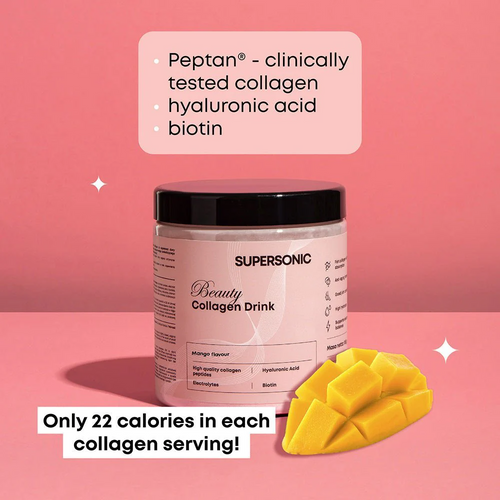 Supersonic Collagen Beauty Drink with Mango Flavor 180g