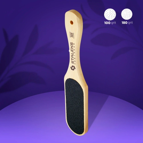 Staleks Beauty & Care 10 Type 1 Wooden Foot File 100/180 Grit