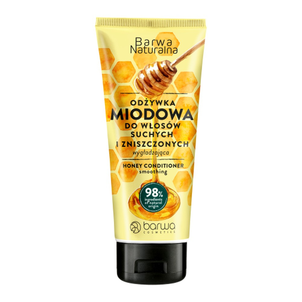 Barwa Natural Smoothing Honey Conditioner for Damaged and Brittle Hair 200ml
