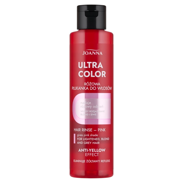 Joanna Ultra Color Płukanka do Włosów Blond Siwych i Rozjaśnionych Różowa 150ml