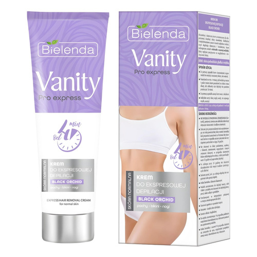 Bielenda Vanity Pro Express for Express Depilation Bikini Armpits Legs with Black Orchid Normal Skin 75ml