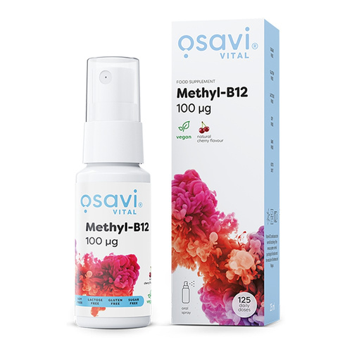 Osavi Methyl-B12 Oral Spray 100mcg (Cherry) for the Nervous System and Energy 25ml